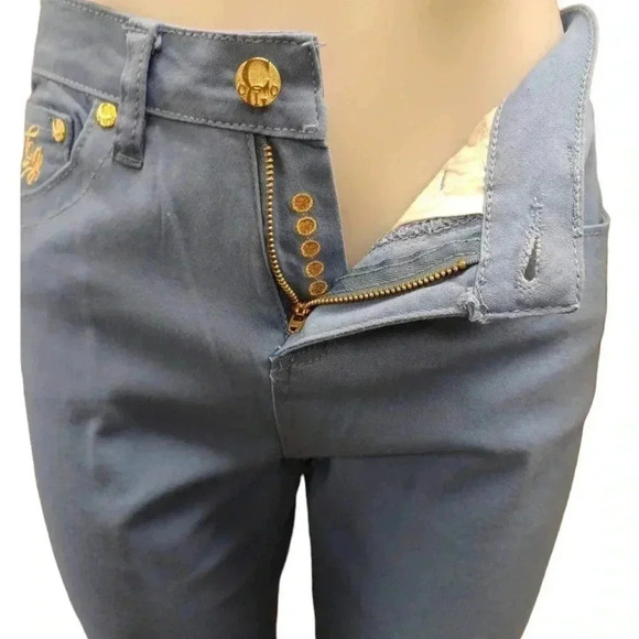 Coogie Blue  Embroidered High Waisted Skinny Jeans Size 11/12 - Picture 6 of 13
